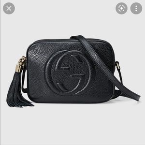 Gucci Soho Leather Black Crossbody Bag